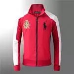 nouvelle collection ralph lauren veste sweat polo big polyester an crown 1887 rouge